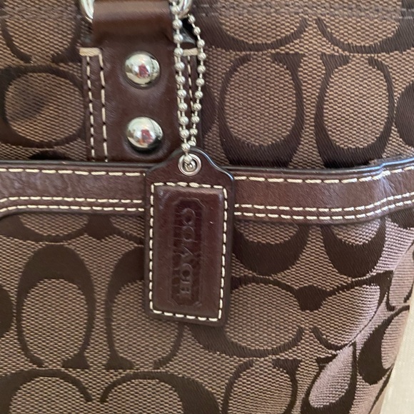 Coach signature satchel, brown - Picture 3 of 7